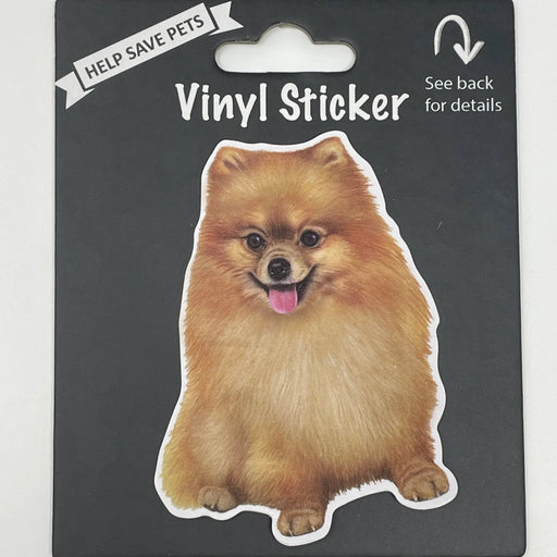 Pet Vinyl Sticker Pomeranian Sticker 