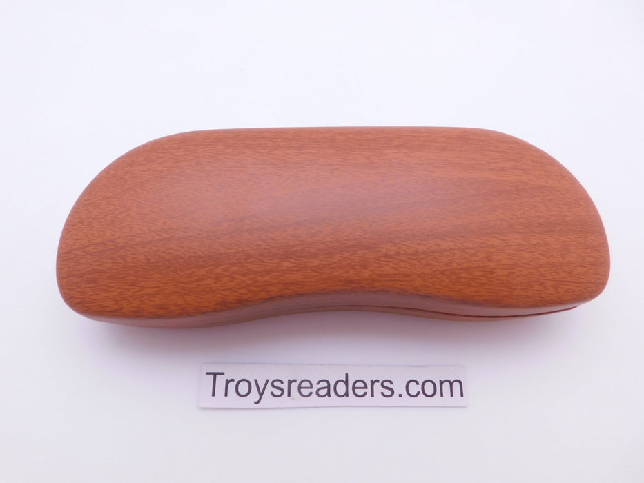 Pocket Wood Look Glasses Hard Case In Three Colors Cases Light Brown 
