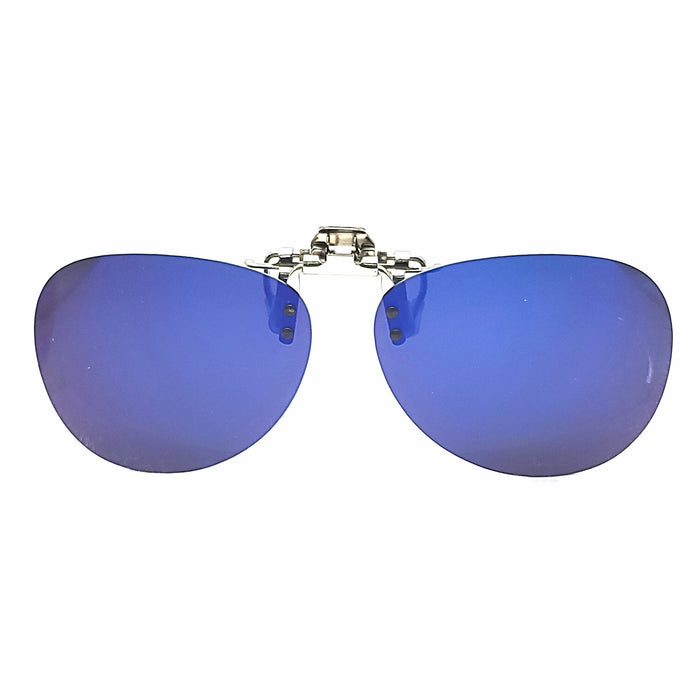 Polarized Aviator with Mirrored Lenses Clip On Flip Up clip-on/flip-up 