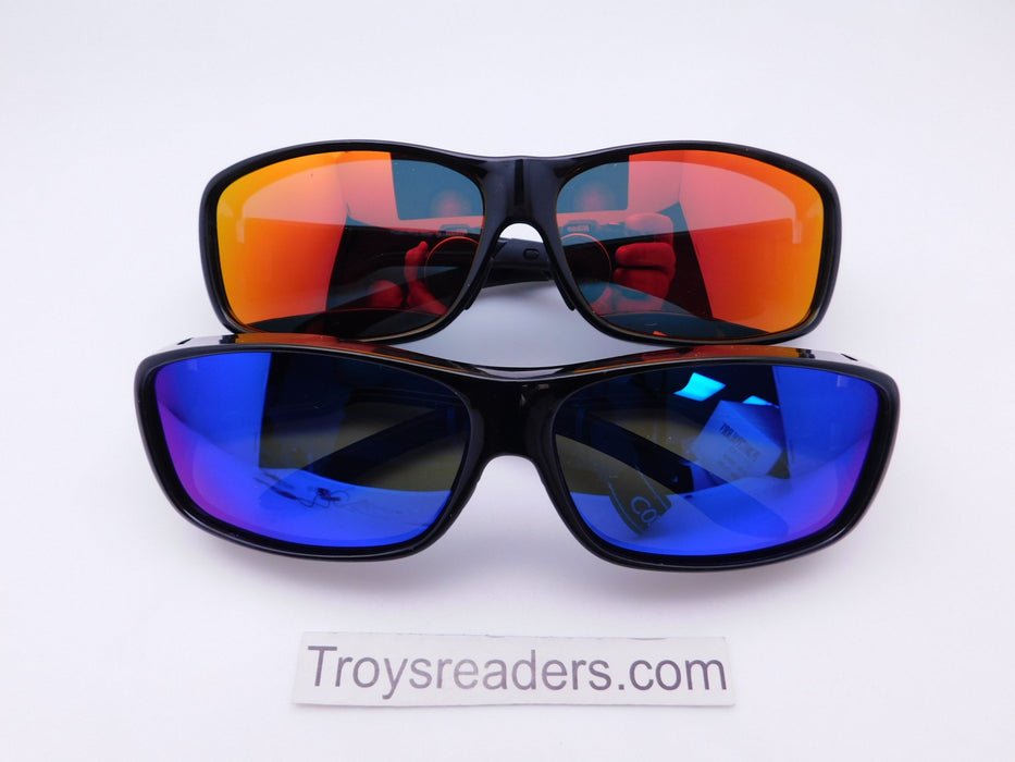 Polarized Mirrored Fit Overs in Two Colors Fit Over Sunglasses 