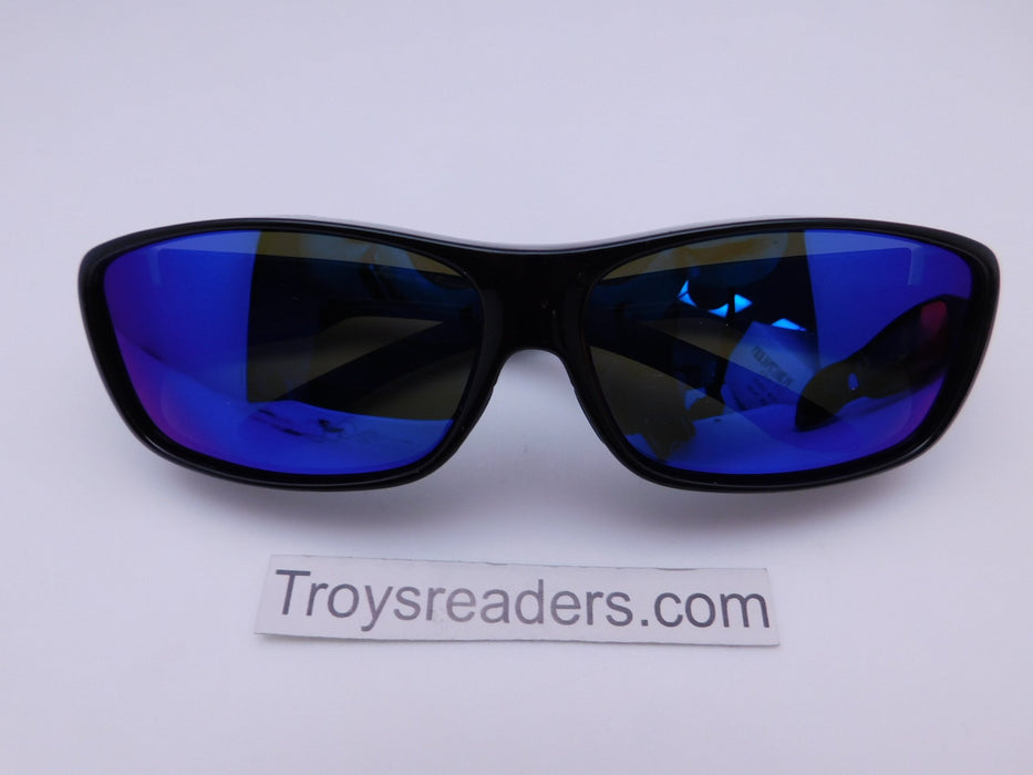 Polarized Mirrored Fit Overs in Two Colors Fit Over Sunglasses Blue Mirror 