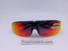 Polarized Mirrored Flip-up Fit Overs in Four Colors Fit Over Sunglasses Red/Orange Mirror 