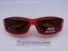 Polarized Square Pearl Fit Overs in Six Colors Fit Over Sunglasses Red 