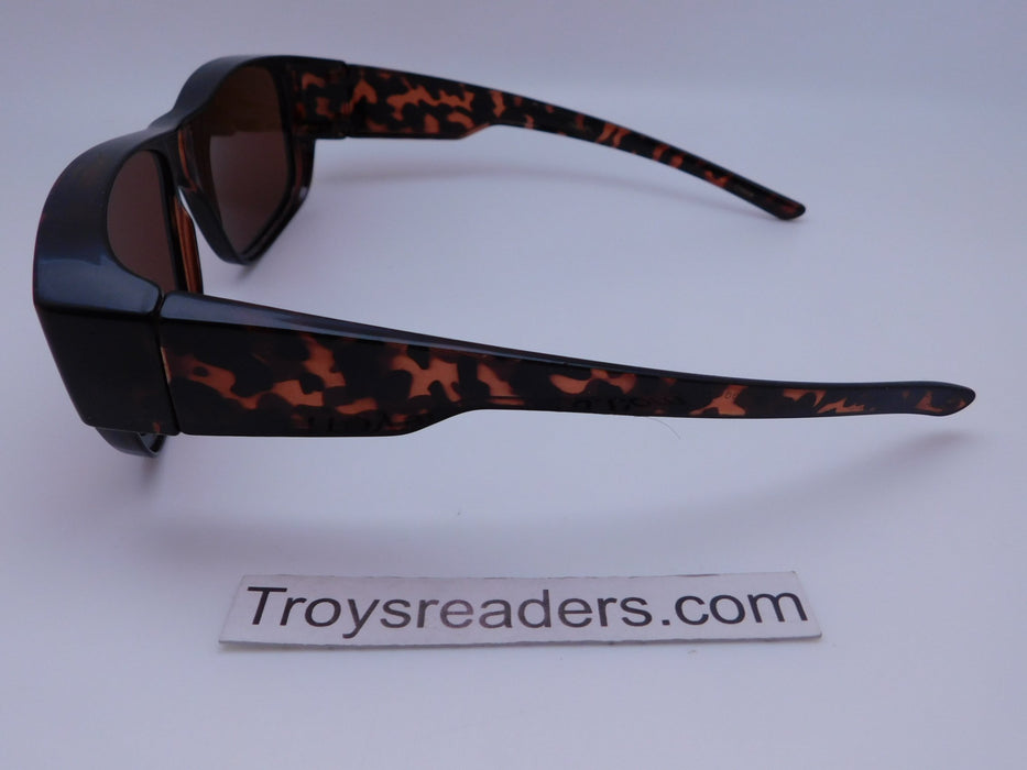 Polarized Squared Fit Overs in Two Colors Fit Over Sunglasses 