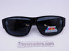 Polarized Squared Fit Overs in Two Colors Fit Over Sunglasses Black Smoke 