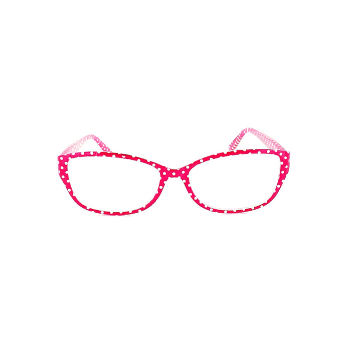 Polka Dot Cat-Eye Readers With Matching Case Reader with Display 