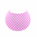 Polka Dots Foam Sun Visor in Foam Visors White Dots on Pink Medium 