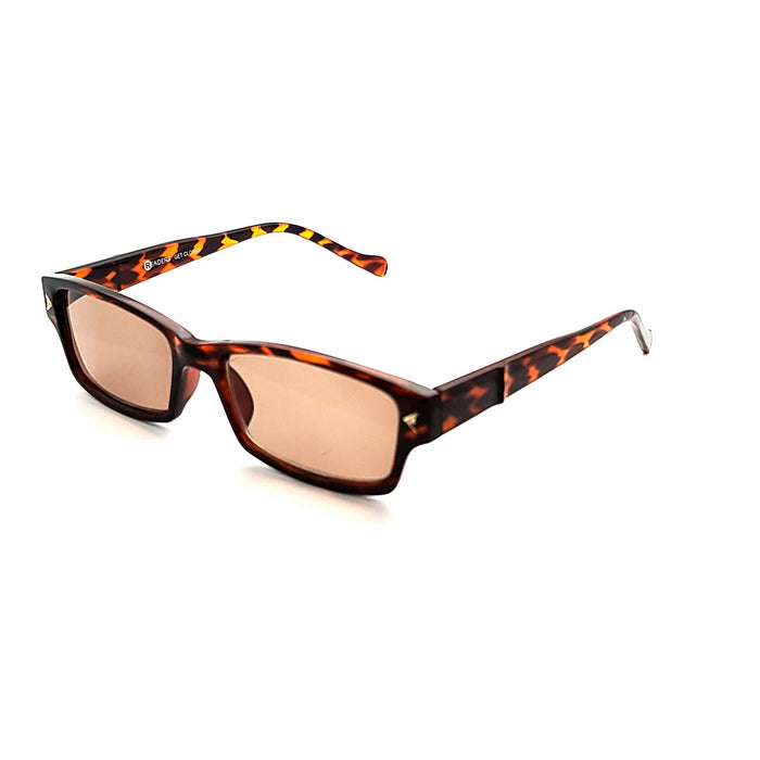 Premium Small Rectangular Frame Reading Sunglasses with Fully Magnified Lenses Lifetime Guarantee Eyewear 