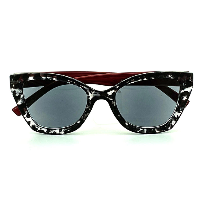 Psych Cat-Eye Frame Fully Magnified Reading Sunglasses Fully Magnified Reading Sunglasses 