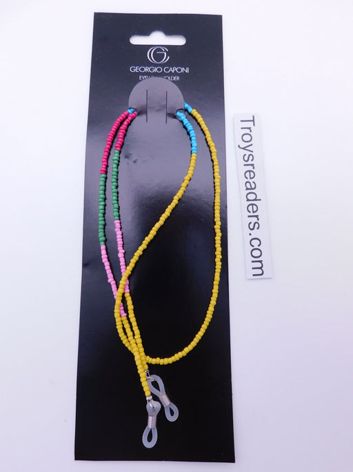 Rainbow Glass Beads Chain Eyewear Holder Cords 