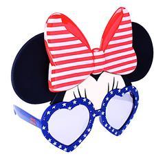 Red White and Blue Minnie Mouse Sun-Staches Sun-Staches 