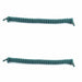 Replacement Curly Coil No Tie Shoe Lace Band For Foam Sun Visors Curly cords Dark Green Pair 