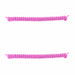 Replacement Curly Coil No Tie Shoe Lace Band For Foam Sun Visors Curly cords Flat Fuchsia Pair 