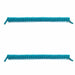 Replacement Curly Coil No Tie Shoe Lace Band For Foam Sun Visors Curly cords Flat Teal Pair 