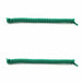 Replacement Curly Coil No Tie Shoe Lace Band For Foam Sun Visors Curly cords Green Pair 