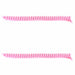 Replacement Curly Coil No Tie Shoe Lace Band For Foam Sun Visors Curly cords Hot Pink Pair 