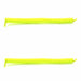 Replacement Curly Coil No Tie Shoe Lace Band For Foam Sun Visors Curly cords Neon Yellow Pair 