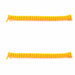 Replacement Curly Coil No Tie Shoe Lace Band For Foam Sun Visors Curly cords Orange Pair 