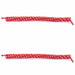 Replacement Curly Coil No Tie Shoe Lace Band For Foam Sun Visors Curly cords Red & White Pair 