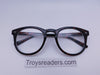 Retro Wayfarer Clear Bifocal Reading Glasses in Three Colors Clear Bi-focal Tortoise +1.00 