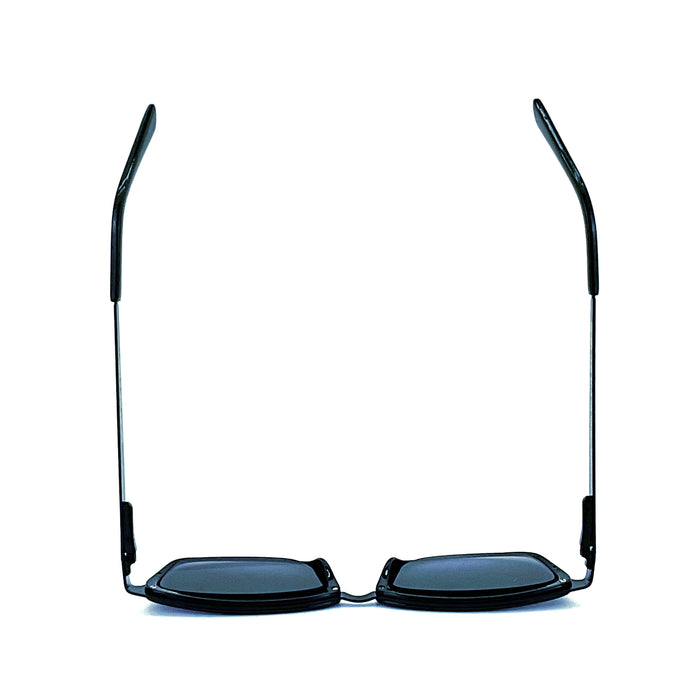 Righto Fully Magnified Sunglass Reader With Rectangular Metal Frame & Acetate Trim Reader no Case 