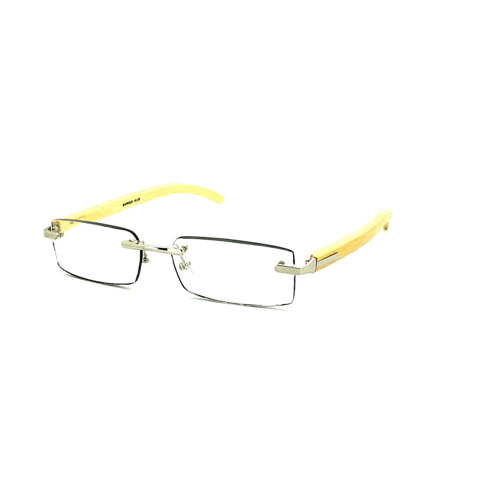 Rimless Bamboo Readers With Box Reader with Display 