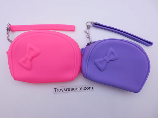 Silicone Zipper Purse in Two Colors Coin Purse 