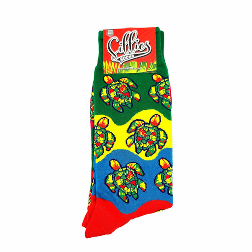 Sillies Socks Colorful Turtles One Size Fits Most Socks 
