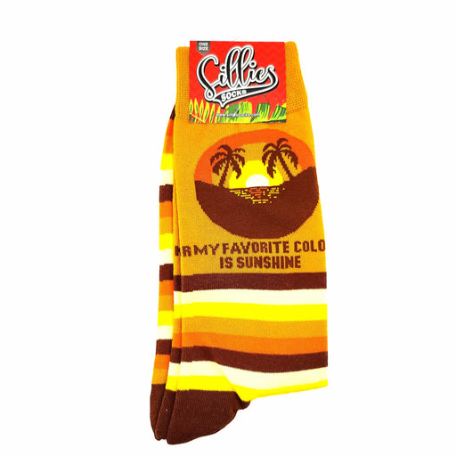 Sillies Socks My Favorite Color is Sunshine One Size Fits Most Socks 