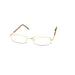Simple Aesthetic Half Frame Metal Reading Glasses Front