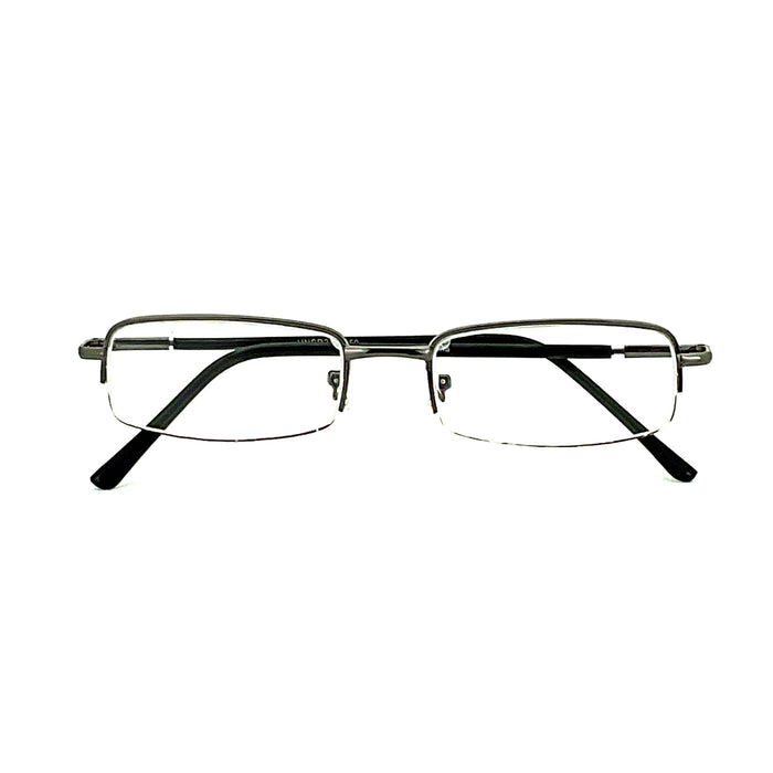 Simple Aesthetic Half Frame Metal Reading Glasses Reader with Display 