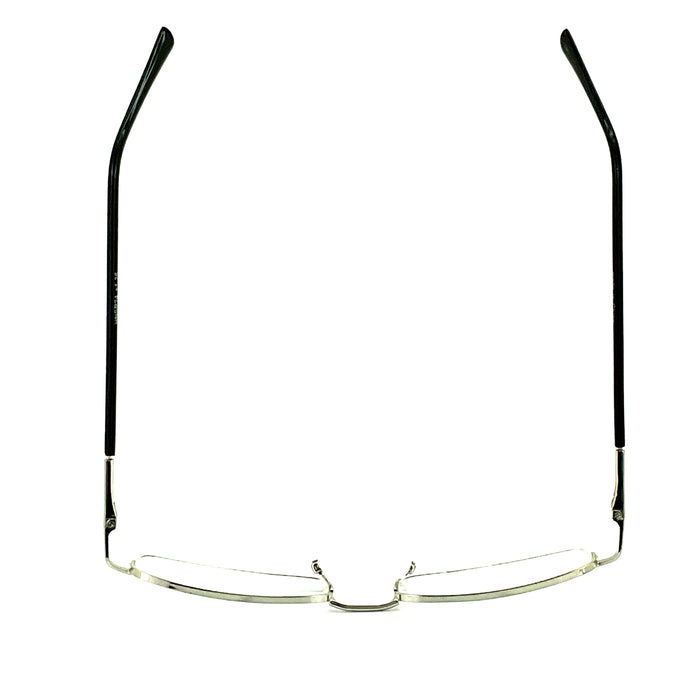 Simple Aesthetic Half Frame Metal Reading Glasses Reader with Display 