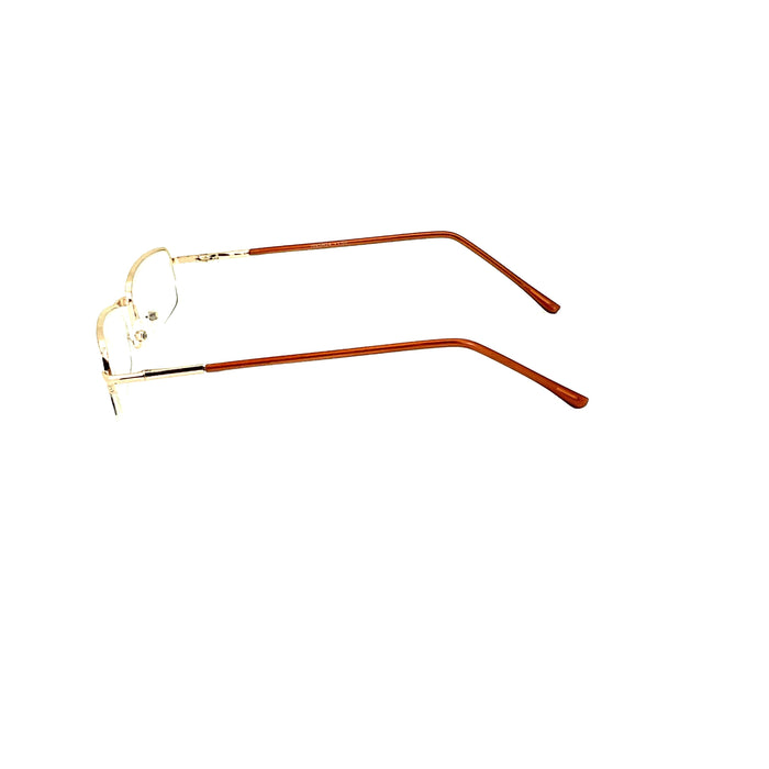 Simple Aesthetic Half Frame Metal Reading Glasses Reader with Display 