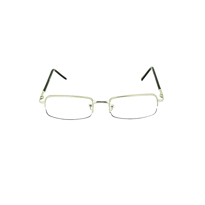 Simple Aesthetic Half Frame Metal Reading Glasses Reader with Display 