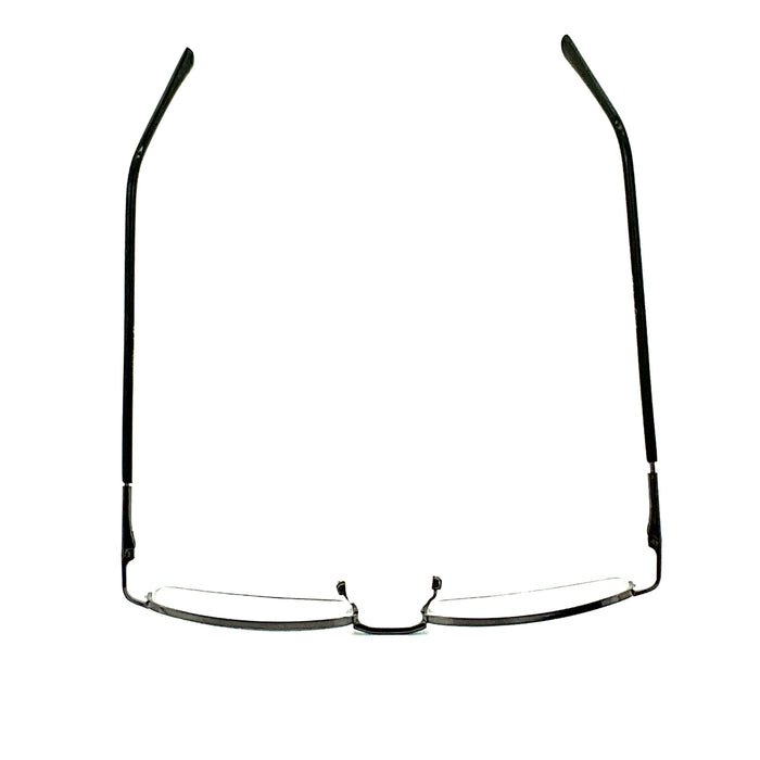 Simple Aesthetic Half Frame Metal Reading Glasses Reader with Display 