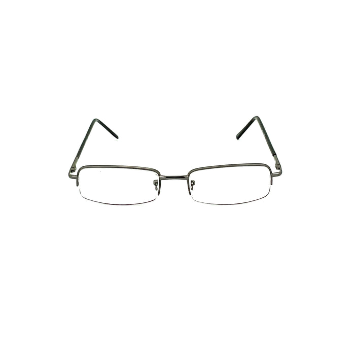 Simple Aesthetic Half Frame Metal Reading Glasses Reader with Display 