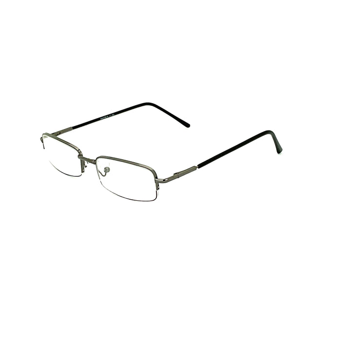 Simple Aesthetic Half Frame Metal Reading Glasses Reader with Display 