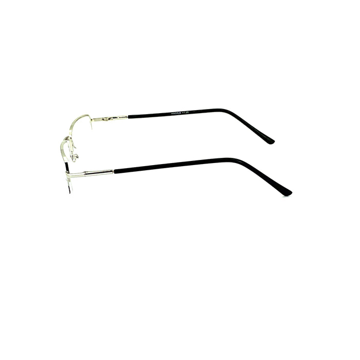 Simple Aesthetic Half Frame Metal Reading Glasses Reader with Display 