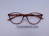 Slight Cateye Clear Bifocal Reading Glasses Clear Bi-focal Tortoise +1.25 