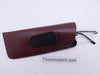 Small Faux Leather Glasses Sleeve/Pouch with Belt Clip in Three Colors Cases 