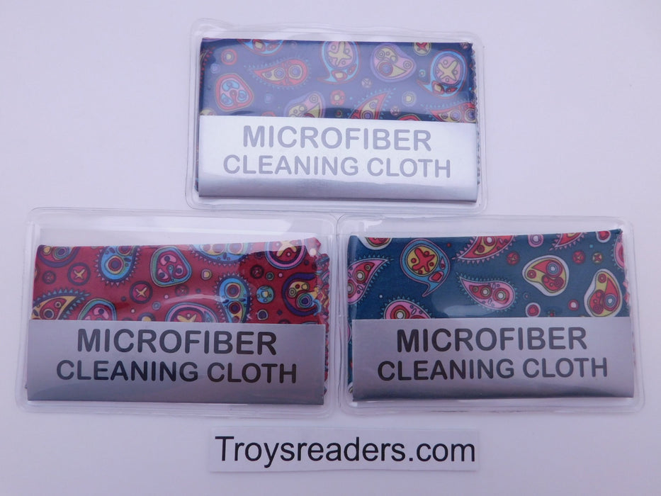 Small Paisley Microfiber Cleaning Cloth With Case In Three Colors Cleaner 