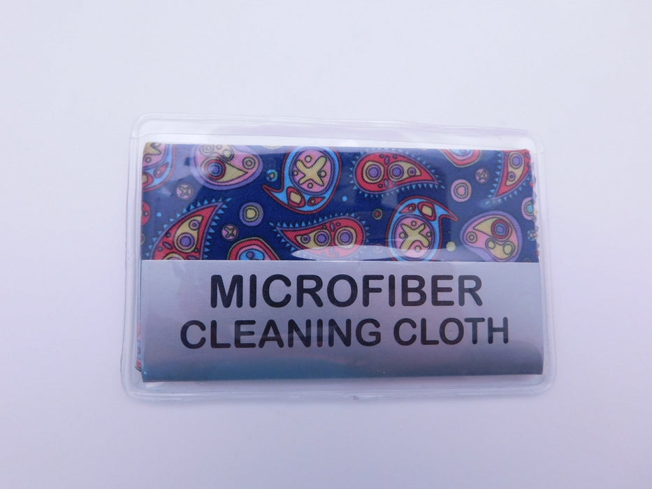 Small Paisley Microfiber Cleaning Cloth With Case In Three Colors Cleaner Blue 