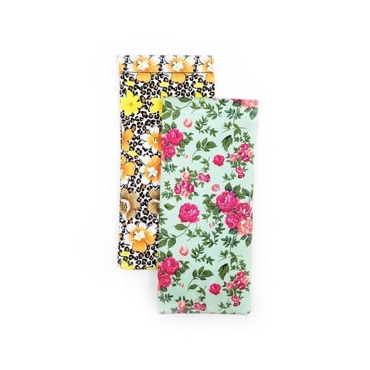 Small Squeeze Top Flower Glasses Case In Two Colors Cases 