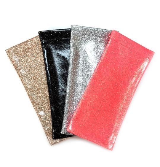 Small Squeeze Top Glitter Glasses Case In Four Colors Cases 