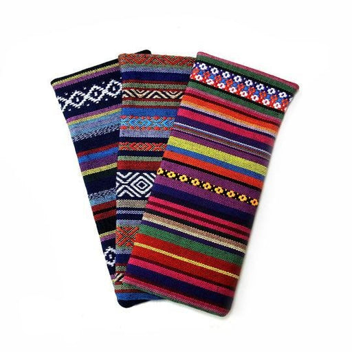 Small Squeeze Top Native American Blanket Glasses Case In Three Colors Cases 