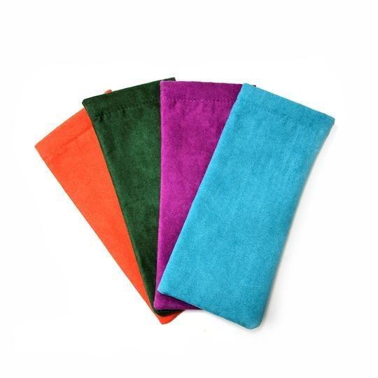 Small Squeeze Top Suede Glasses Case In Four Colors Cases 