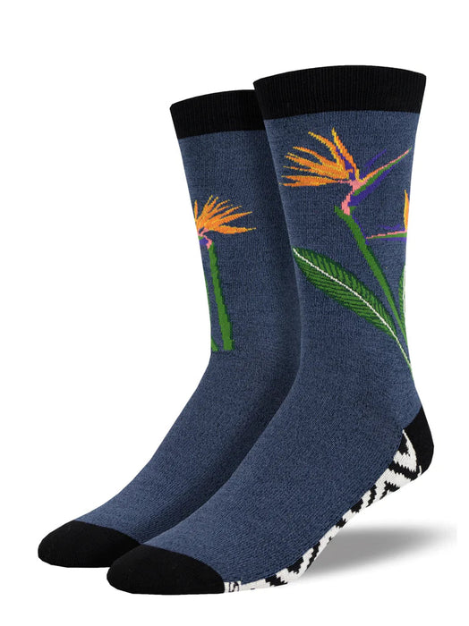 SockSmith Bamboo Men Crew Birds Of Paradise Socks 