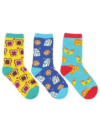 SockSmith Kids BFF (Best Foods Forever) 3-Pack Socks 