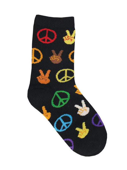 SockSmith Kids Peace Everyone Socks 2-4 Years Fits Shoe Size 6-11 