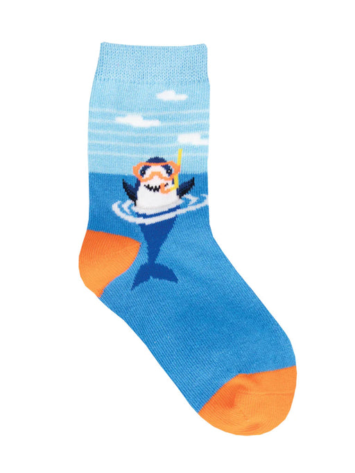 SockSmith Kids Snorkel Shark Blue Socks 